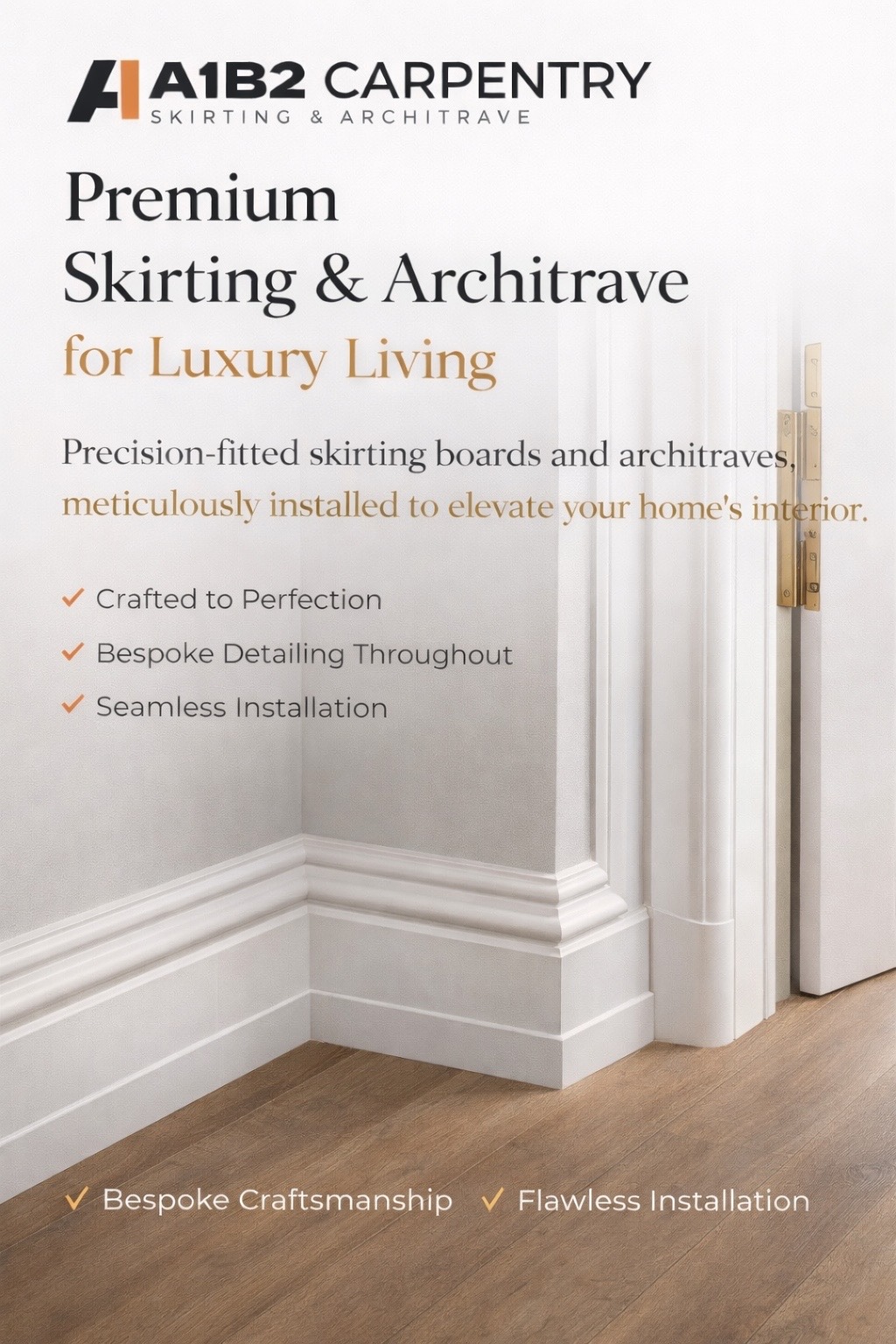 Premium skirting and architrave
